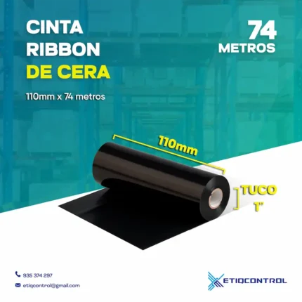 Cinta Ribbon Cera 110 x 74 MTS