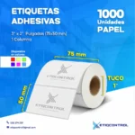 Etiquetas de papel 3X2 Pulgadas 1C T1