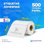 Etiquetas 4x3 pulgadas de papel 1C T1