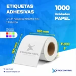 Etiquetas 4x6 pulgadas de papel 1C T3