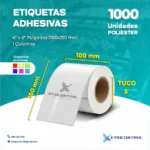 Etiquetas 4x6 Pulgadas de Poliéster 1 Columna T3