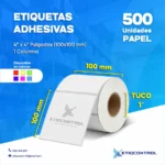 Etiquetas 4X4 pulgadas de papel 1C T1