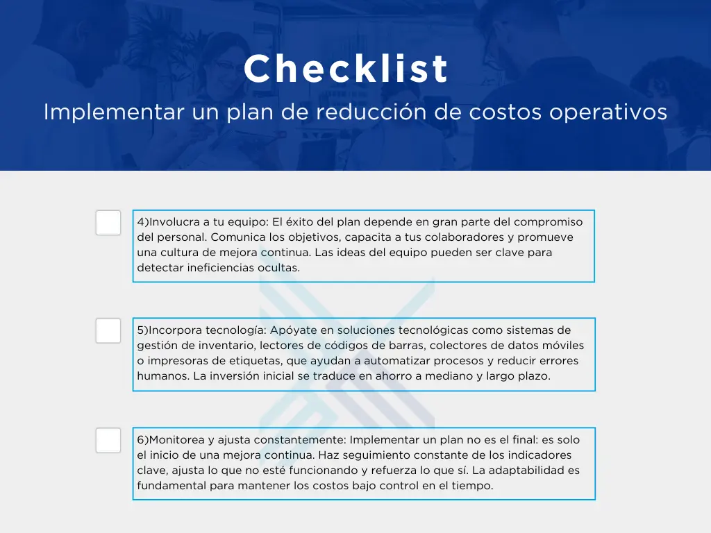 Cómo implementar un plan de reducción de costos operativos