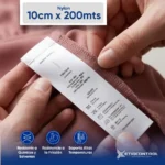 Etiquetas de nylon 10 cm x 200 mts