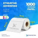 Etiquetas de Papel 10 cm x 6.4 cm