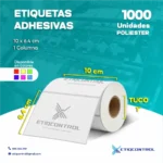 Etiquetas de Poliéster 10 cm x 6.4 cm 1 Columna (1000 UND)