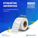 Etiquetas de Poliolefina 2x1 Pulgadas 1 Columna
