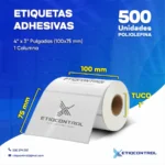 Etiquetas de Poliolefina 4x3 Pulgadas