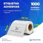 Etiquetas de Poliolefina 4x3 Pulgadas