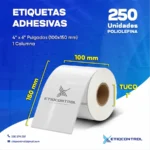 Etiquetas de Poliolefina 4x6 Pulgadas