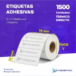 Etiquetas Térmico Directo 3x1 Pulgadas