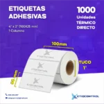Etiquetas Térmico Directo 4x2 Pulgadas