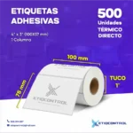 Etiquetas Térmico Directo 4x3 Pulgadas