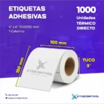 Etiquetas térmico directo 4x6 pulgadas